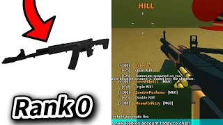 Dominating a Phantom Forces Lobby with RANK 0 Guns Roblox [upl. by Saraann]