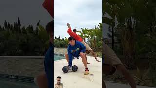 Unliftable Dumbbell Challenge funny challenge virals shorts [upl. by Notrom]