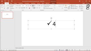 How to Insert a Check Mark Symbol in PowerPoint [upl. by Wallace]