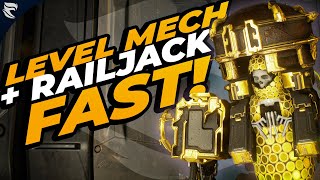 Warframe How to level your Necramech amp Railjack to prepare for the New War [upl. by Rudin627]