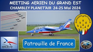 Patrouille de France  Meeting Aérien du Grand Est  25052024 – Chapitre 3 [upl. by Anoid]