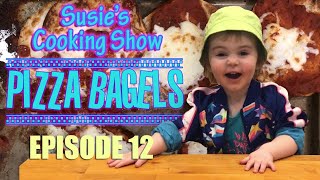 2 Year Old Makes Pizza Bagels Susies Cooking Show For Kids Episode 12 [upl. by Oivat]