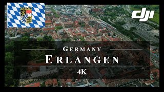 Erlangen 🇩🇪 Drone Aerial 4K  Germany Deutschland Duitsland [upl. by Yras]