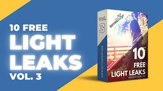 10 Free Light Leaks Overlay Pack Vol 3 [upl. by Ahteres]