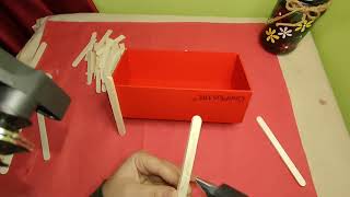 Mobile box craft  Icecream stick craft trendingreuse bestoutofwaste diy CreatewithPoojaw8q [upl. by Fraser]