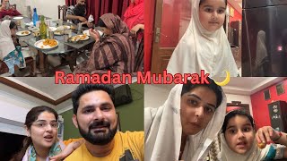 Ramadan Mubarak 🌙  Sabne rakha saath mei pehla Roza  Sajid Shilpa Vlogs [upl. by Aicen963]