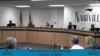 Town of Nashville NC Council Meeting October 15 2024 [upl. by Philbin]