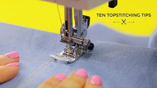 Ten Topstitching Tips [upl. by Pals364]