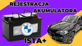 BMW REJESTRACJA AKUMULATORA ISTA  WYMIANA AKUMULATORA  BMW BATTERY REGISTRATION [upl. by Guillema]