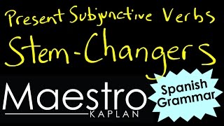 Present Subjunctive STEM CHANGING verbs [upl. by Kreis]