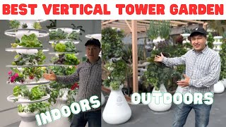 Best Vertical Hydroponic Tower Garden for Indoor or Outdoor Gardening [upl. by Naahs]