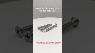 Whats a cross recessed countersunk head drilling screws with tapping screw thread manufacturer [upl. by Aryk154]