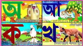 Oi ojogor asche tere Amti Ami Khabo pedeঅয় অজগর আসছে তেড়ে Aye AjagarBangla Cartoon  ka kha go [upl. by Jack768]