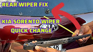 How To Change Rear Wiper Arm Blade On Kia Sorento Yourself DIY [upl. by Nnorahs]