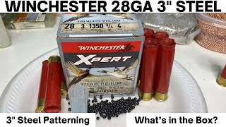 Winchester Xpert 28 Gauge 3quot Steel 4 Shot PatterningHull Breakdown quotWhats In The Boxquot [upl. by Lemmuela528]