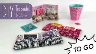 DIY Teebeutel Täschchen  To Go  Nähen  Geschenkidee [upl. by Elleon]