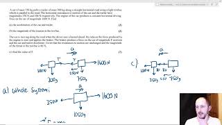 A Level Maths Tuition Lesson 25 Mechanics Pulleys amp F  ma Exam Practice [upl. by Valoniah]