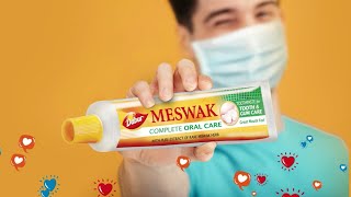 Stop germs buildup behind that mask  Scientifically proven Dabur Meswak [upl. by Nnybor]