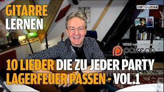 AkustikgitarreGesang „10 Lieder die zu jeder PartyZusammenkunftLagerfeuer passen“ VOL1 [upl. by Sandor]