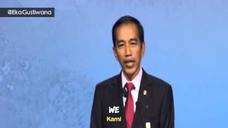 PRESIDEN JOKOWI NYANYI DI APEC BEIJING  Speech Composing 32 [upl. by Eleon]