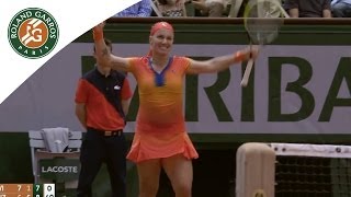 S Kuznetsova v P Kvitova 2014 French Open Womens R3 Highlights [upl. by Sitnik]