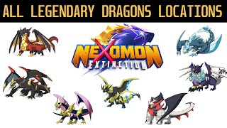 Nexomon Extinction  Catching all Legendary Dragons with Locations [upl. by Ronoh]