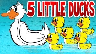 Five Little Ducks  Spring Songs for Children with Lyrics  Kids Songs by The Learning Station [upl. by Kaine]