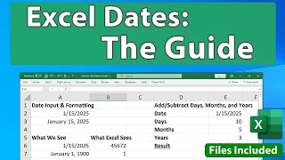 How to Use Dates in Excel  10 Things You Must Know [upl. by Adaj]