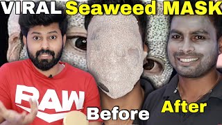 Applied Seaweed mask on my dusky skin friend  Got shocking Results😱  Eng Subtitles  Shadhik Azeez [upl. by Ayt]