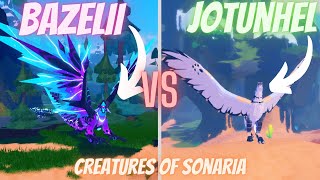 BAZELII VS JOTUNHEL  Creatures of Sonaria [upl. by Brighton]