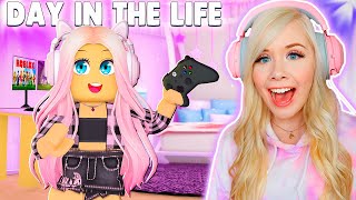 DAY IN THE LIFE OF A GAMER GIRL IN BROOKHAVEN ROBLOX BROOKHAVEN RP [upl. by Simonne]