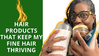 Thriving Fine Natural Hair with 👏🏾 these 👏🏾 Hair 👏🏾 Products [upl. by Evangelist]