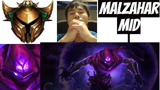 Malzahar Solo Que Climbing in League of Legends [upl. by Nola]