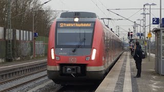 SBahn RheinMain S7 Ansagen RiedstadtGoddelau  FrankfurtMainHbf ET430 Version 4K Audio [upl. by Adnirem]