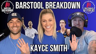 KAYCE SMITH ON HER FAVORITE BARSTOOL MOMENTS YELL LEADERS amp WHY PEOPLE ARE MAD AT CAITLIN CLARK [upl. by Cormack]