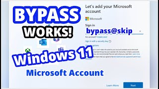 Bypass Skip Microsoft Account in Windows 11 Setup [upl. by Rhoads695]