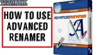 How to use Advanced Renamer Mass file and folder renaming software  video by TechyV [upl. by Parris]