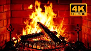 🔥 Cozy Fireplace 4K 12 HOURS Fireplace with Crackling Fire Sounds Crackling Fireplace 4K [upl. by Ahsirat956]