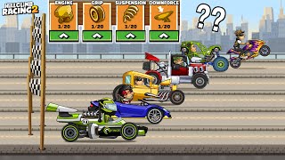 Hill Climb Racing 2  What is the Fastest UNUPGRADED VEHICLE  DRAG RACING 4 GamePlay [upl. by Zurciram867]