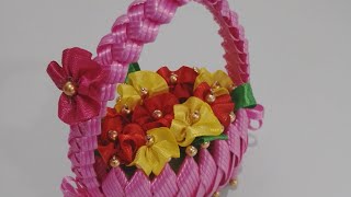 How to make flowers vase in fish wire Wings Design [upl. by Arabela688]