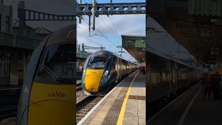 GWR 800008  GWR 800002 departs Cardiff Central [upl. by Kwasi]