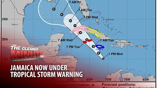 THE GLEANER MINUTE Jamaica under tropical storm warning  Digicel Flow and JPS prepared [upl. by Anauqal759]