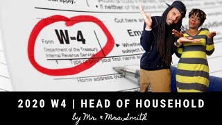 How To Fill Out A W4 Form 2020  W4 Head of Household [upl. by Ddahc]