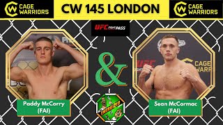 Paddy McCorry amp Sean McCormac  Cage Warriors 145 London Countdown  Energized Show [upl. by Enawd]