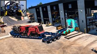 Transporting a 50Ton BEAST with a Fully Loaded Custom Kenworth K104 American Truck Simulator [upl. by Haliled664]