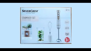 Stabmixerset 3in1 600W Silver Crest Kitchen tools [upl. by Sig]