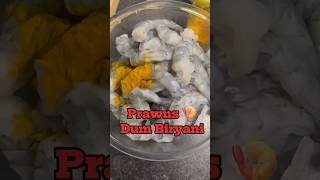 Prawns 🍤 dum biryani ❤️😍recipe of the day  prawnsdumbiryani cookingvideos easycooking recipe [upl. by Ahseetal]