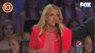 ET  The X Factor  Britneys Embarrassing Moment [upl. by Ashby978]