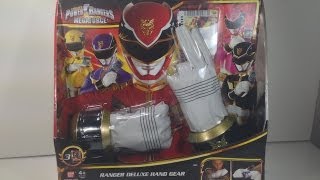 Review Ranger Deluxe Hand Gear Power Rangers Megaforce [upl. by Hanoj]