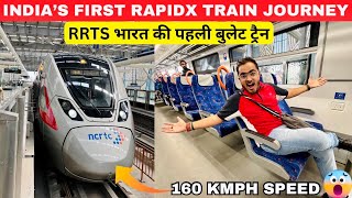 Most Exclusive India’s First RapidX Train Journey  Delhi Meerut RRTS Train  RapidX बुलेट ट्रेन😱 [upl. by Eniamart630]